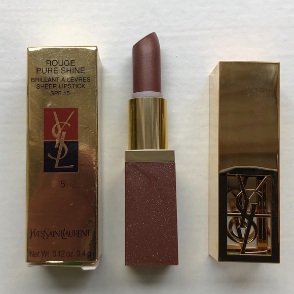 Yves Saint Laurent Other - YSL Yves Saint Laurent Rouge Pure Shine Lipstick #5 Blazing Brown